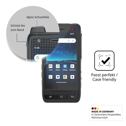 Schutzglasfolie mit optimaler Passform, zur Verwendung mit Hüllen geeignet