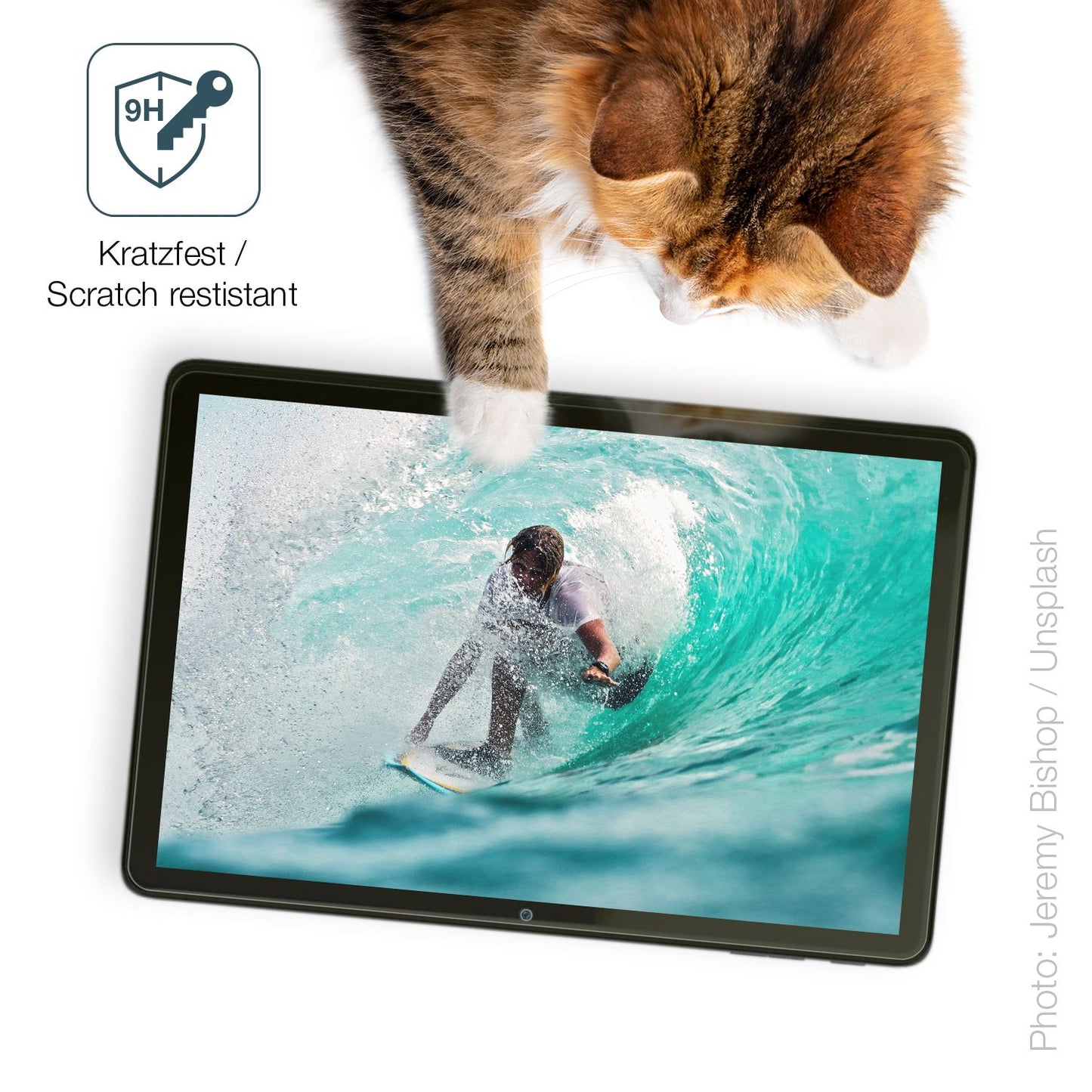 dipos Displayschutz für Vale Tablet V10A, mattierte Oberfläche, robuste Festigkeit und perfekte Passform