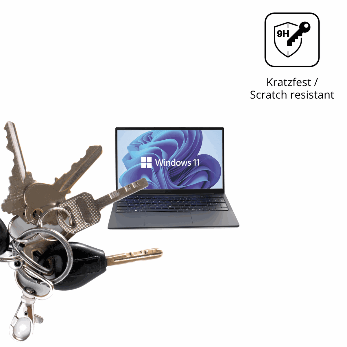 dipos Displayschutz für VALE N150, mattierte Oberfläche, robuste Festigkeit und perfekte Passform
