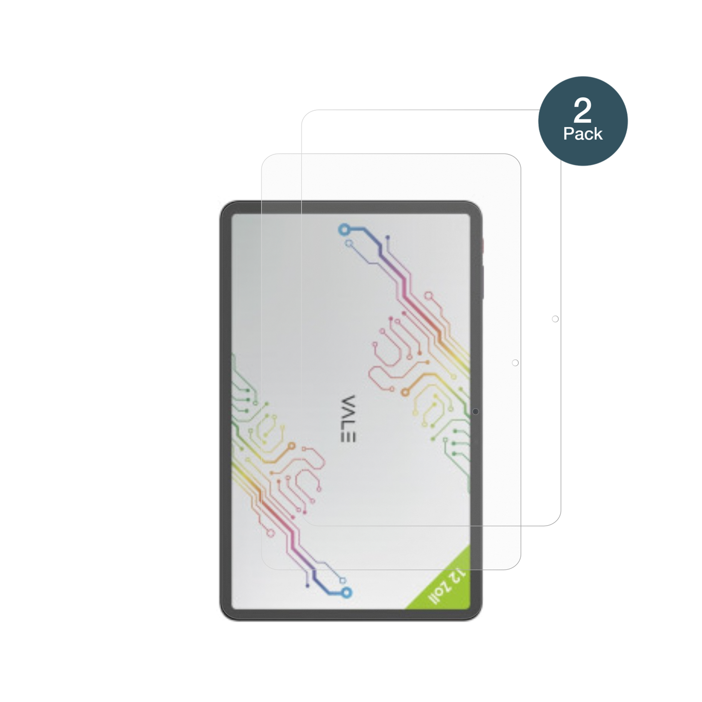 ValeV12X LTE 12.6 Zoll mit aufgebrachter dipos Panzerfolie, die lästige Fingerabdrücke minimiert