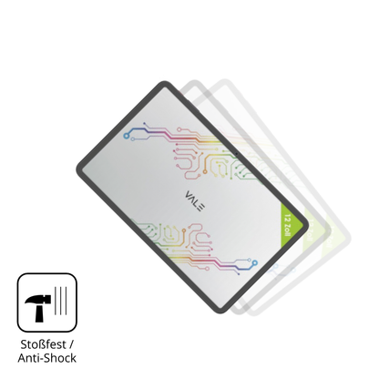 Schutz gegen Kratzer auf dem Vale V12X LTE 12.6 Zoll Glas durch Schlüssel, Stöße gegen die Tischkante oder Stürze