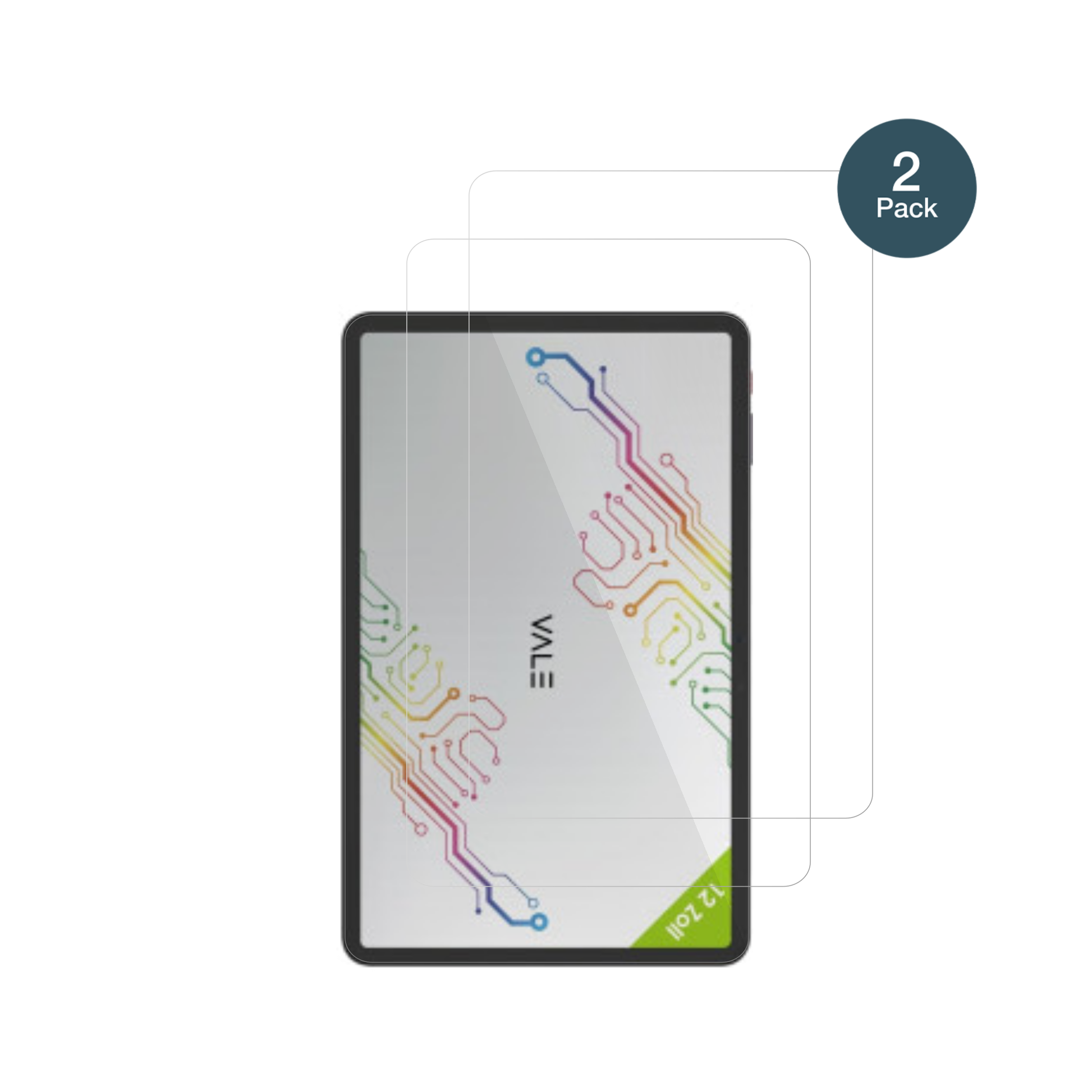 ValeV12X LTE 12.6 Zoll mit aufgebrachter dipos Flex Schutzfolie, glasklare Darstellung ohne Einschränkungen