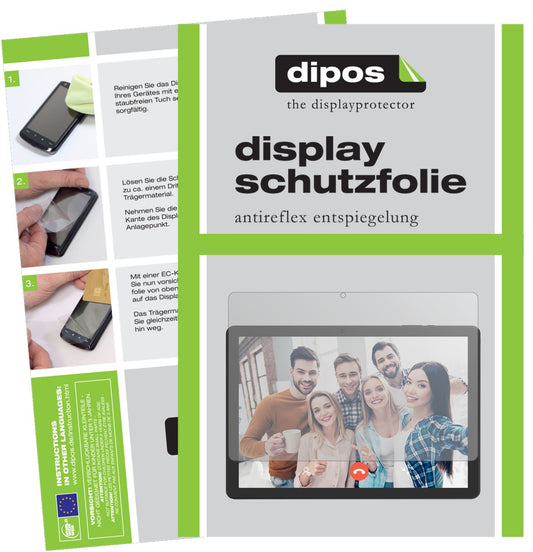 Matte Displayschutzfolie von dipos passend für Vankyo MatrixPad Z4 10 Zoll, präziser Zuschnitt und blasenfrei montiert