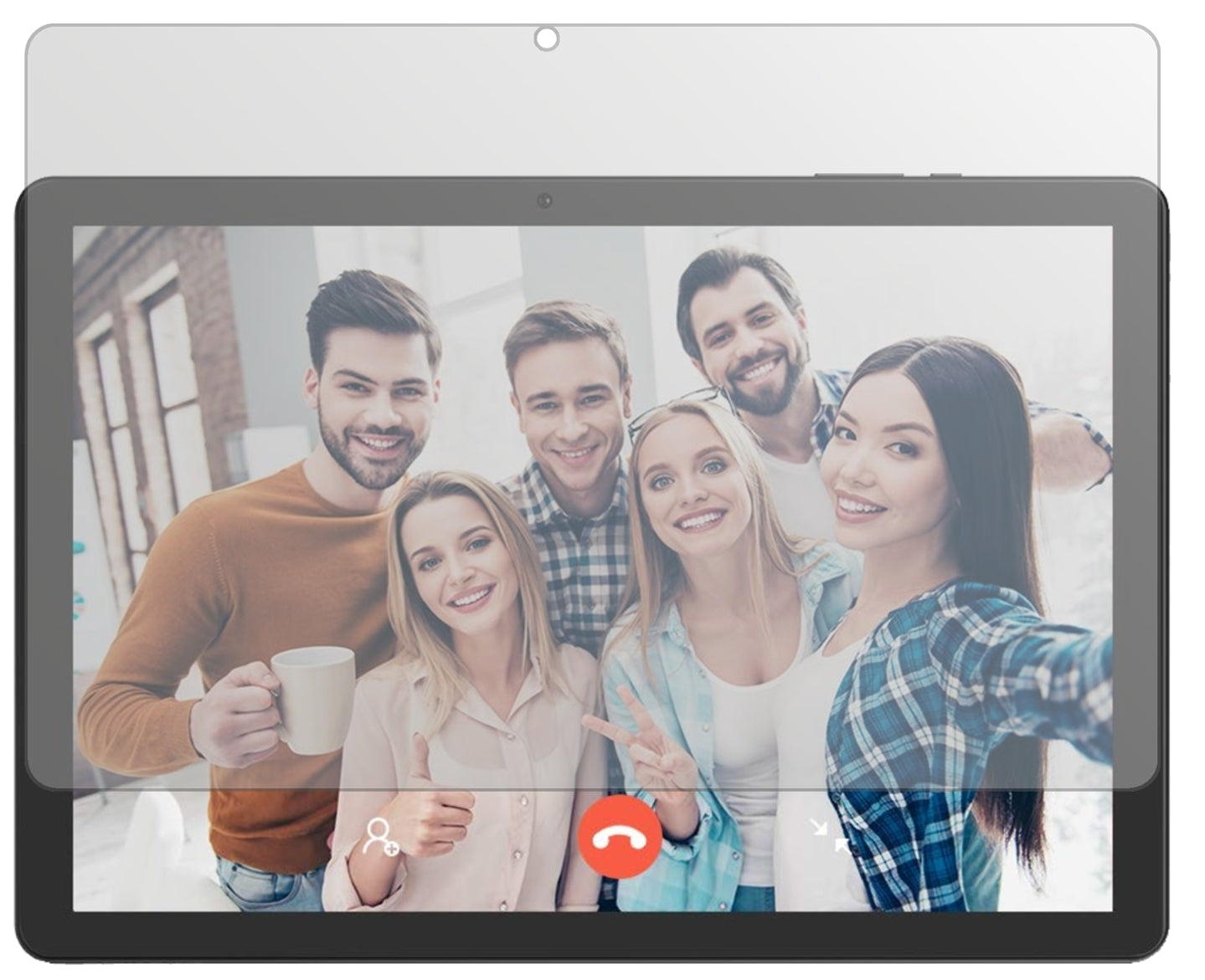 VankyoMatrixPad Z4 10 Zoll mit aufgebrachter dipos Displayschutzfolie, die lästige Fingerabdrücke minimiert