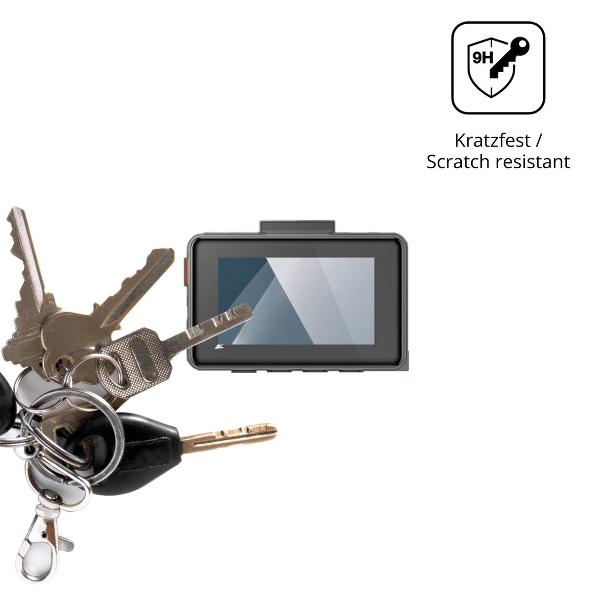 dipos Displayschutz für Vantrue Element 2, transparente Oberfläche, perfekte Passform auch für die Rundungen