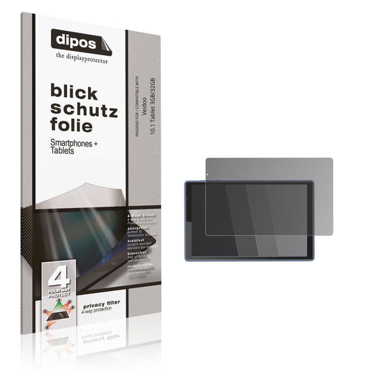 Blickschutzfolie für Veidoo 10.1 Tablet 3GB/32GB matt Schutzfolie Privacy