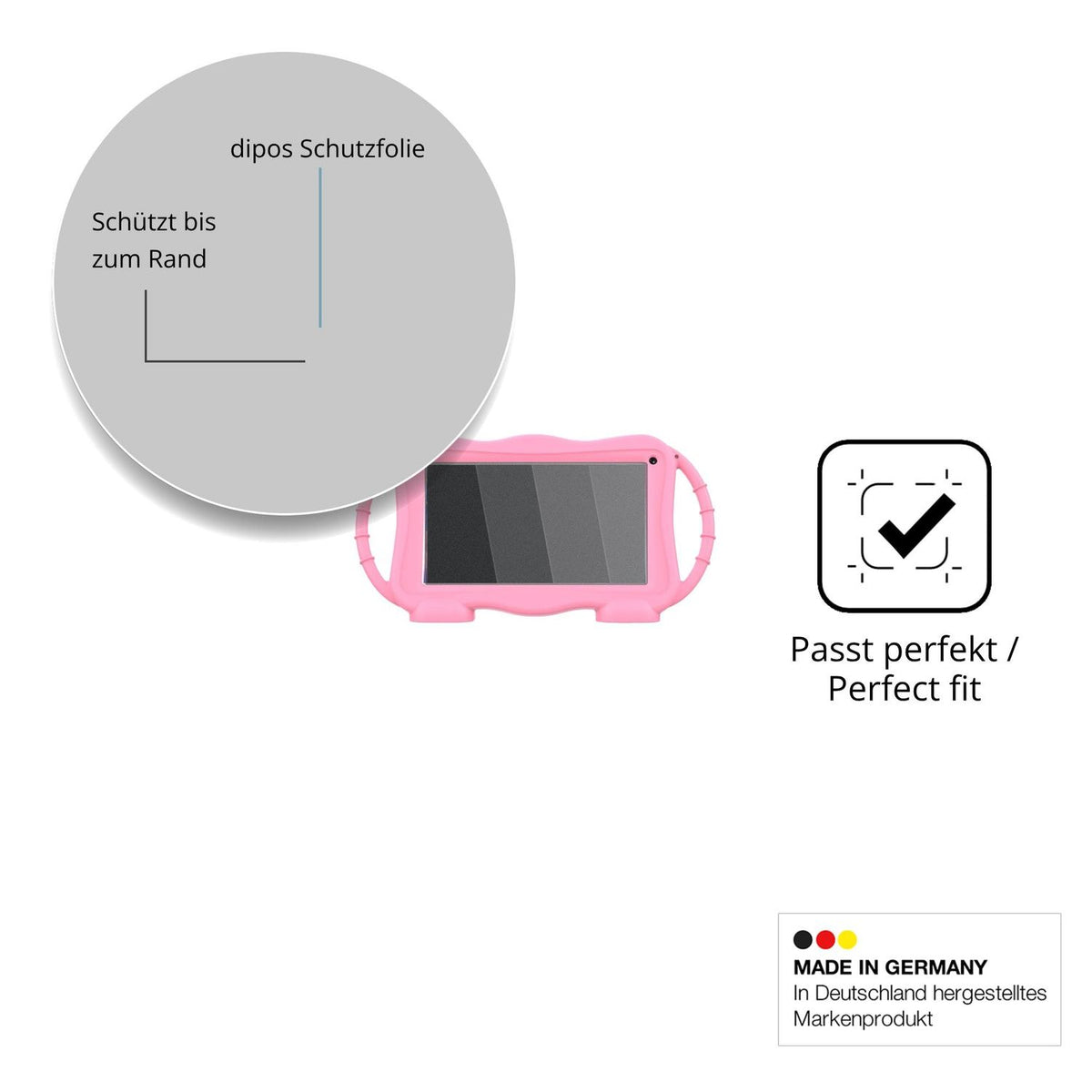 Blickschutzfolie für VESWWE Kinder Tablet 7 Zoll matt Schutzfolie Privacy