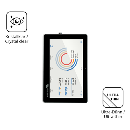 Dünne und klare Folie passend zugeschnitten für Victron Energy GX Touch 70 Flush