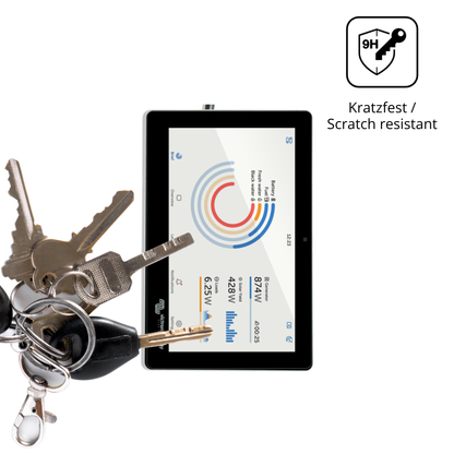 dipos Displayschutz für Victron Energy GX Touch 70 Flush, transparente Oberfläche, perfekte Passform auch für die Rundungen