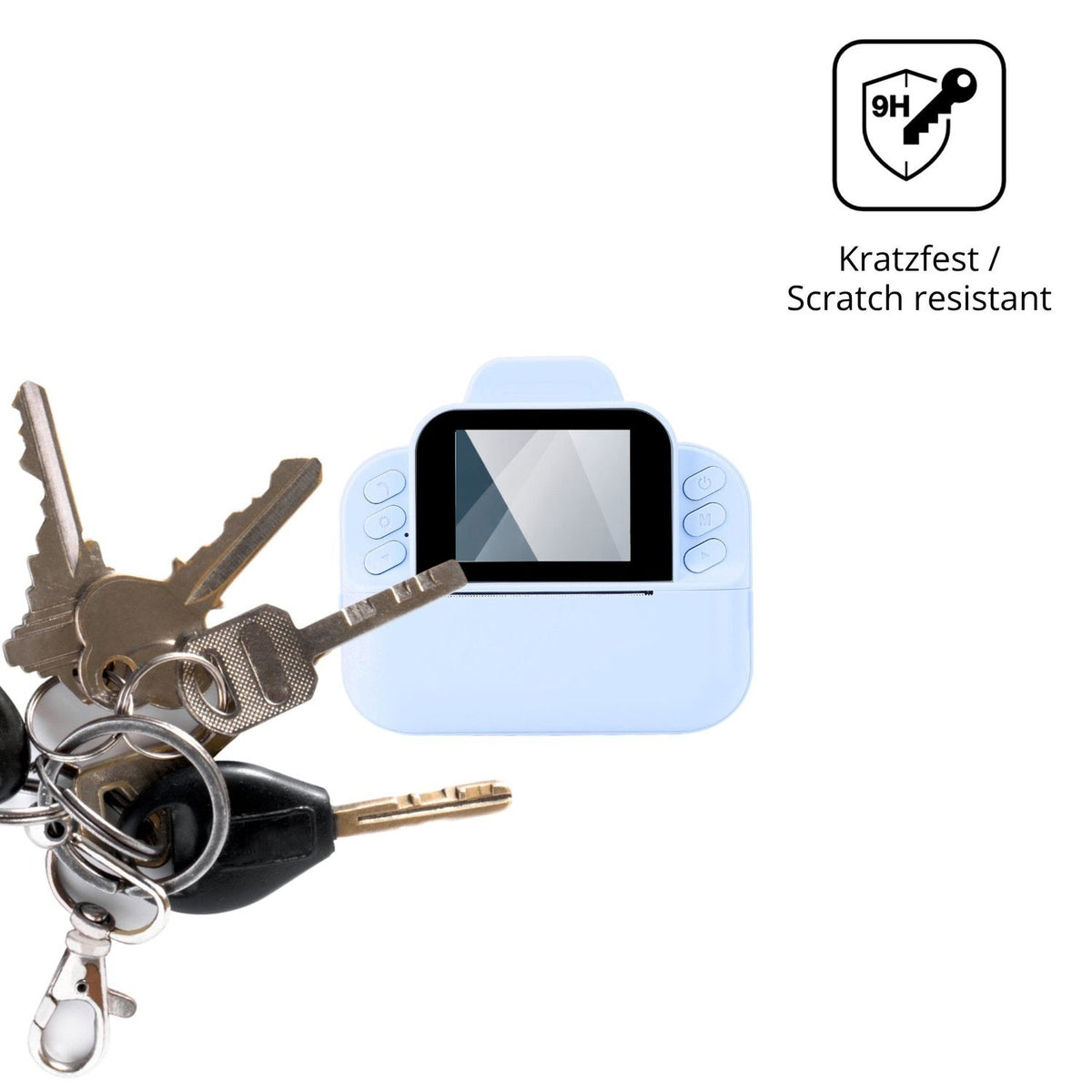 dipos Displayschutz für Vikye Sofortbild-Kamera, transparente Oberfläche, perfekte Passform auch für die Rundungen