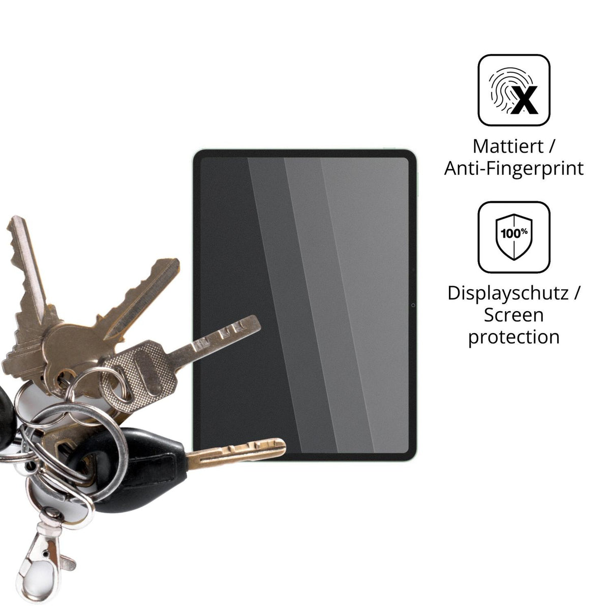 dipos Displayschutz für Vivo Pad5c, mattierte Oberfläche, Blickschutzfilter und perfekter Passform