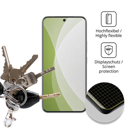 dipos Displayschutz für Vivo S2, transparente Oberfläche, perfekte Passform auch für die Rundungen
