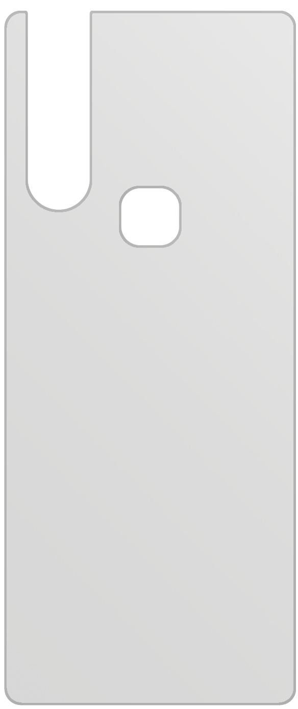 dipos Displayschutz für Vivo V15 Rückseite, mattierte Oberfläche, geringe Dicke und perfekte Passform