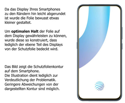 dipos Displayschutz für Vivo V17 Pro, mattierte Oberfläche, robuste Festigkeit und perfekte Passform