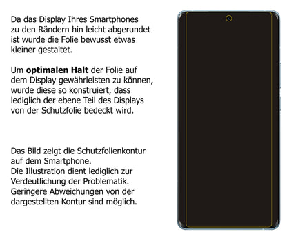 dipos Displayschutz für Vivo X60 Pro, mattierte Oberfläche, robuste Festigkeit und perfekte Passform