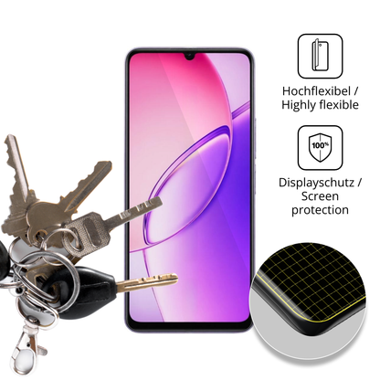 dipos Displayschutz für Vivo Y60m, transparente Oberfläche, geringe Dicke und perfekte Passform