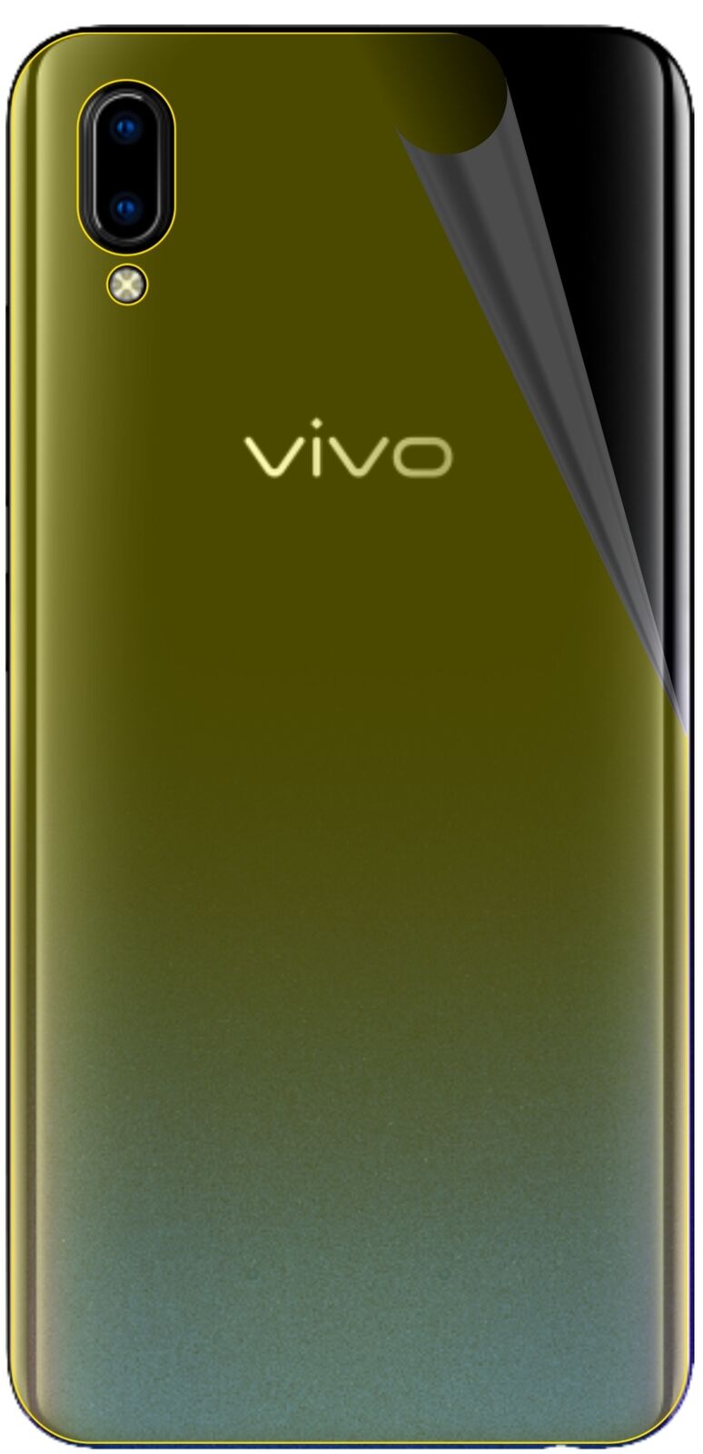 dipos Displayschutz für Vivo Y95 Rückseite, transparente Oberfläche, geringe Dicke und perfekte Passform