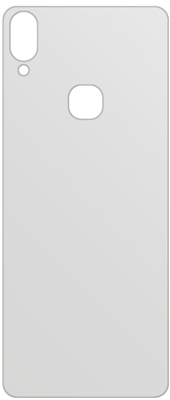 dipos Displayschutz für Vivo Z3x Rückseite, mattierte Oberfläche, geringe Dicke und perfekte Passform