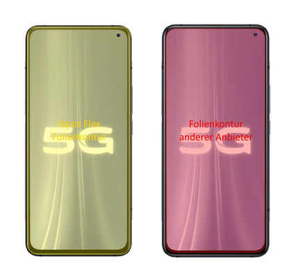 3x 3D Full Cover Schutzfolie für Vivo iQOO 3 5G