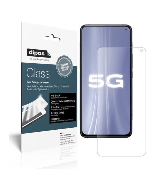 Matte Displayschutzfolie von dipos passend für Vivo iQOO 3, 9H kratzfest und blasenfrei montiert