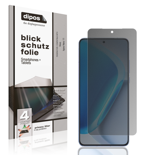 Blickschutzfolie für Vivo Iqoo Neo 11 matt Schutzfolie Privacy