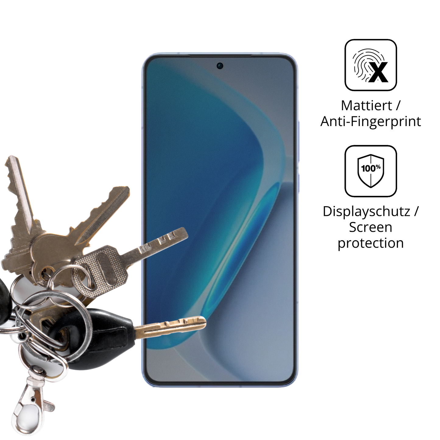 Blickschutzfolie für Vivo Iqoo Neo 11 matt Schutzfolie Privacy