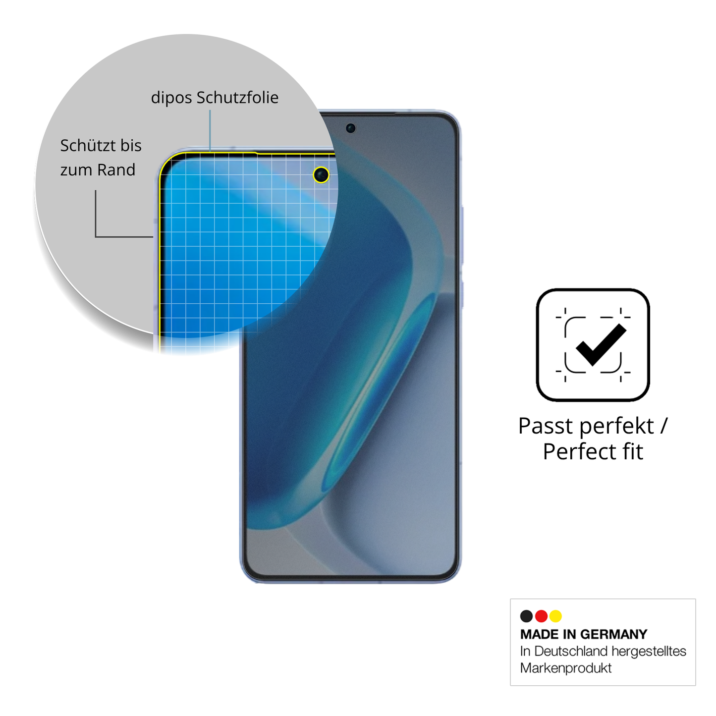 Blickschutzfolie für Vivo Iqoo Neo 11 matt Schutzfolie Privacy