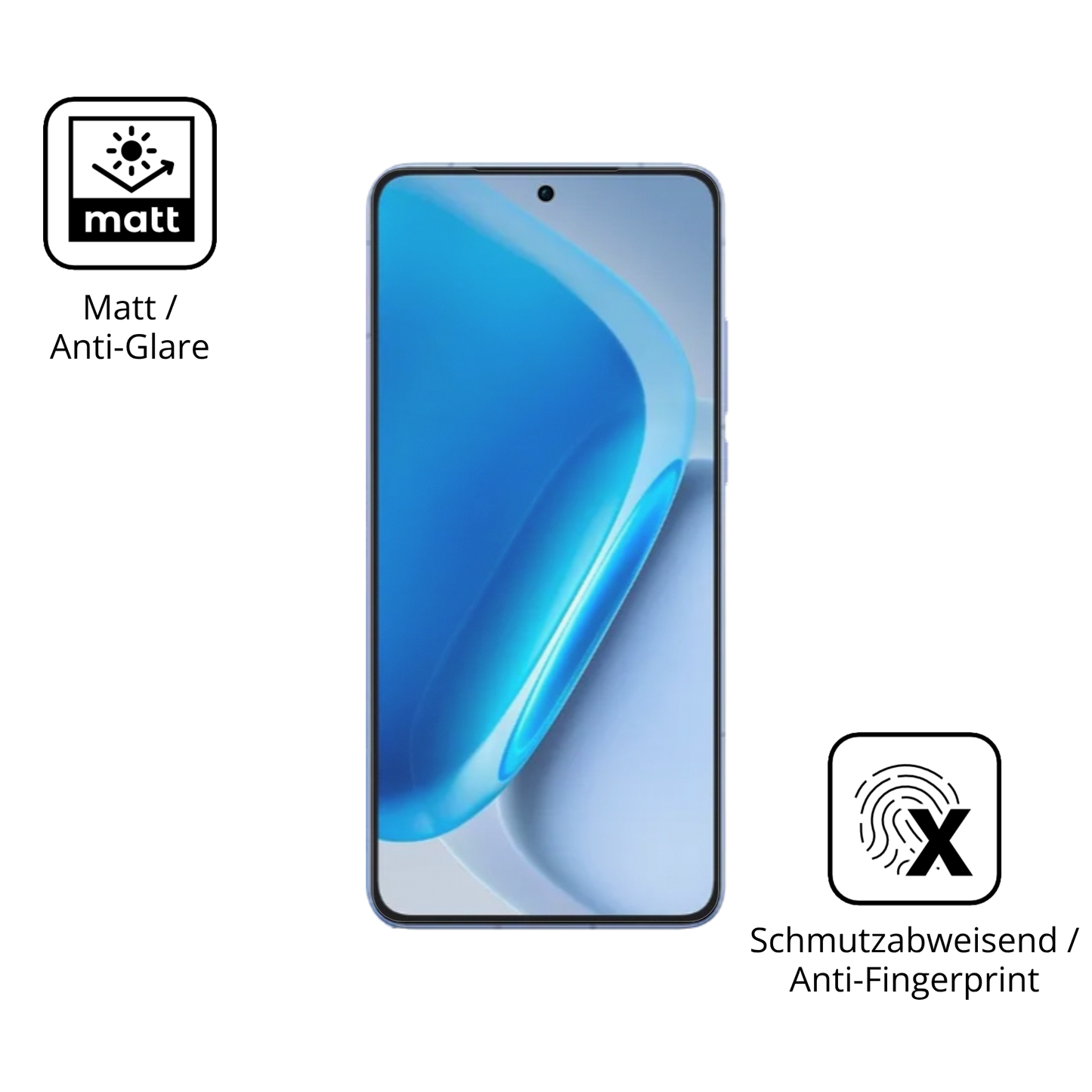 2x 9H Schutzfolie matt für Vivo Iqoo Neo 11 Panzerfolie