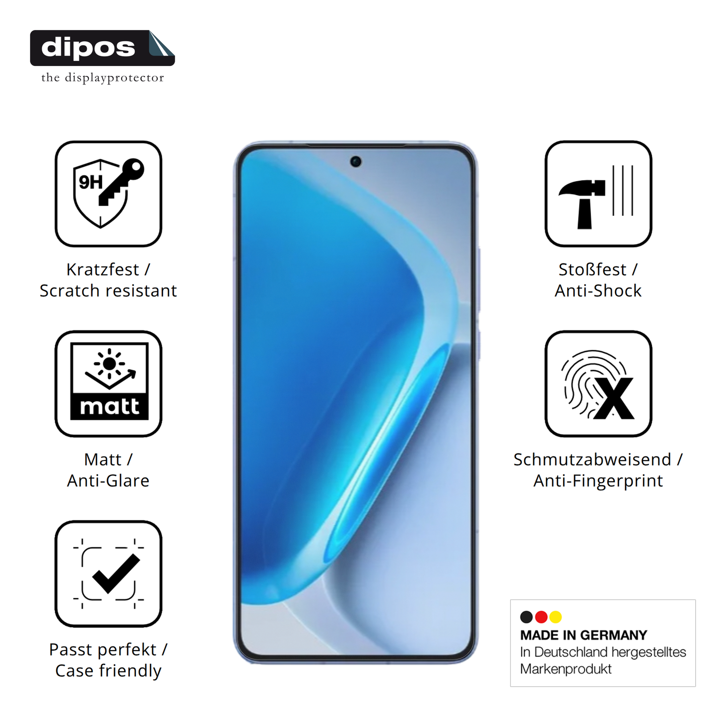 2x 9H Schutzfolie matt für Vivo Iqoo Neo 11 Panzerfolie