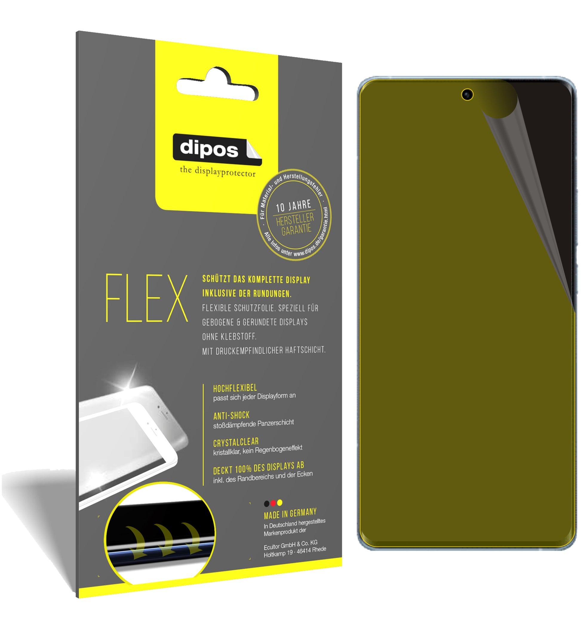 3D Full Cover Displayschutzfolie: Case-freundlicher Schutz mit perfekter Passform für dein Display. 