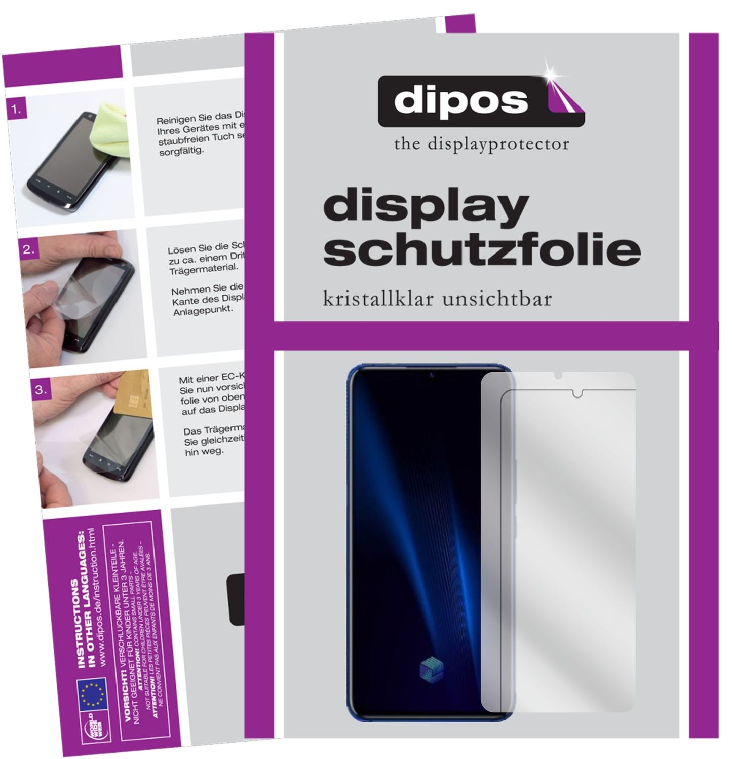4x Schutzfolie klar für Vivo IQOO Pro Display-Schutzfolie