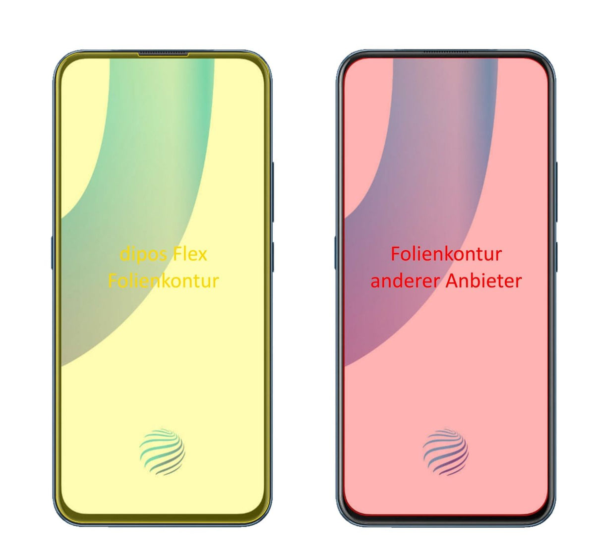 3x 3D Full Cover Schutzfolie für Vivo V17 Pro