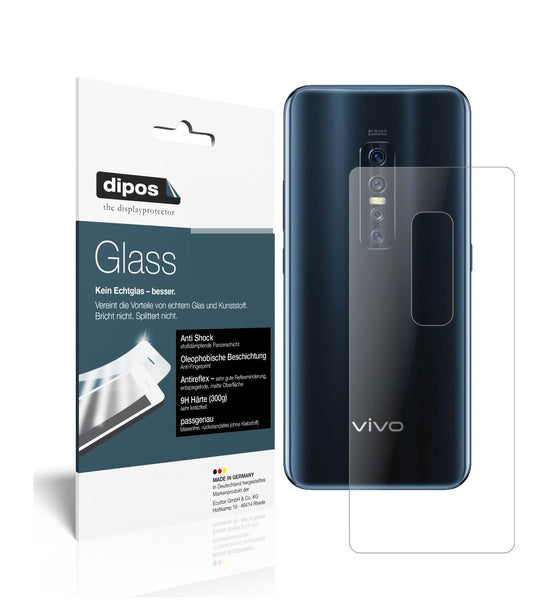 Matte Displayschutzfolie von dipos passend für Vivo V17 Pro Rückseite, 9H kratzfest und blasenfrei montiert