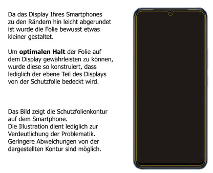 1x Schutzfolie matt für Vivo V23e 5G Display-Schutzfolie