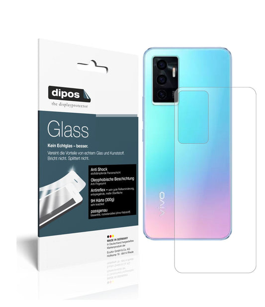 Matte Displayschutzfolie von dipos passend für Vivo V23e 5G Rückseite, 9H kratzfest und blasenfrei montiert