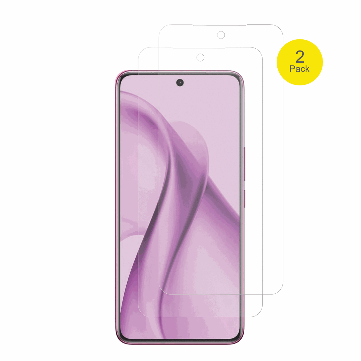 vivov60e 5g mit aufgebrachter dipos Flex Schutzfolie, glasklare Darstellung ohne Einschränkungen