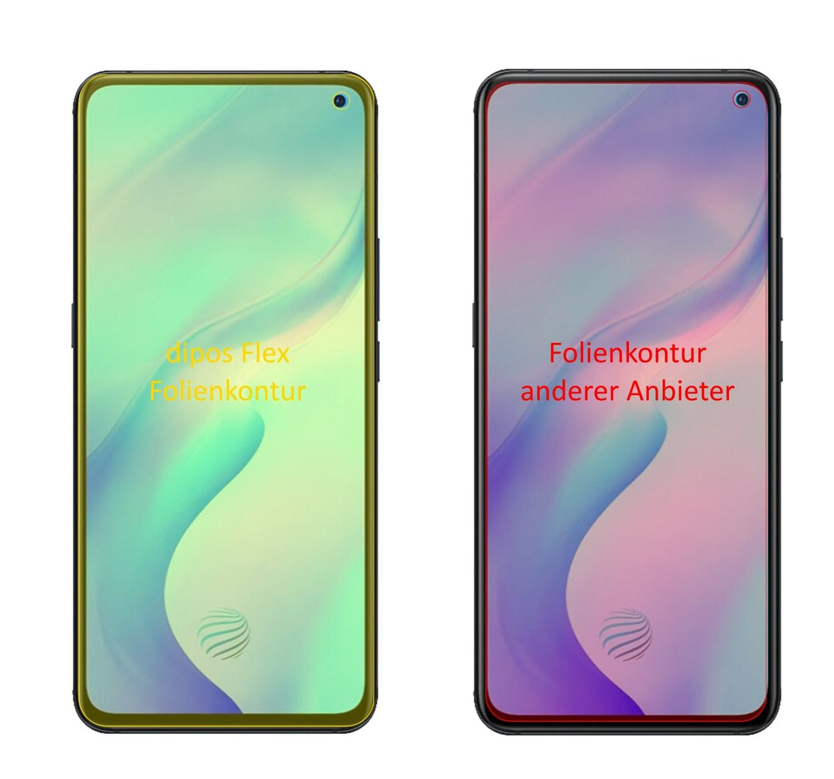 2x 3D Full Cover Schutzfolie für Vivo X30 Pro