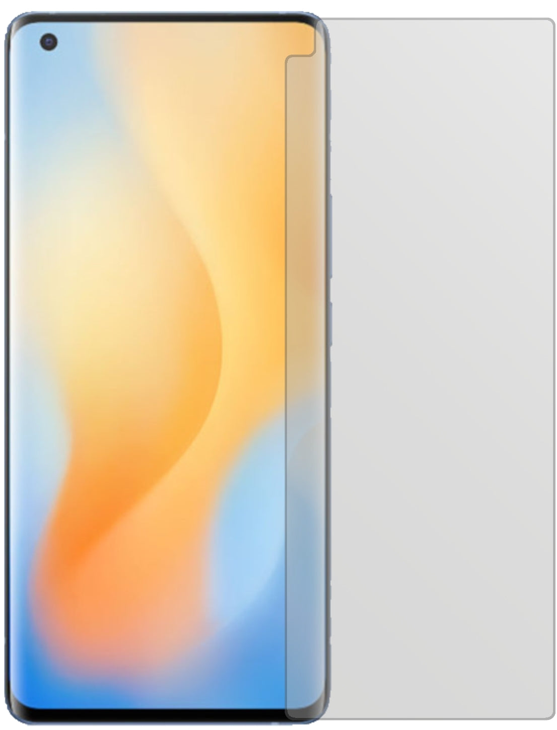 VivoX50 Pro mit aufgebrachter dipos Displayschutzfolie, die lästige Fingerabdrücke minimiert