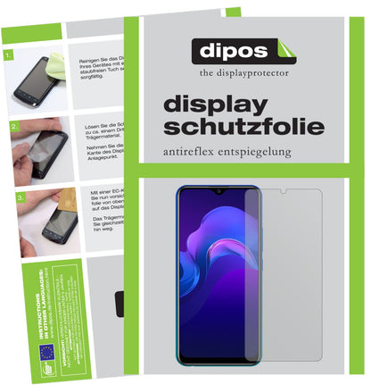 4x Schutzfolie matt für Vivo Y12 Display-Schutzfolie