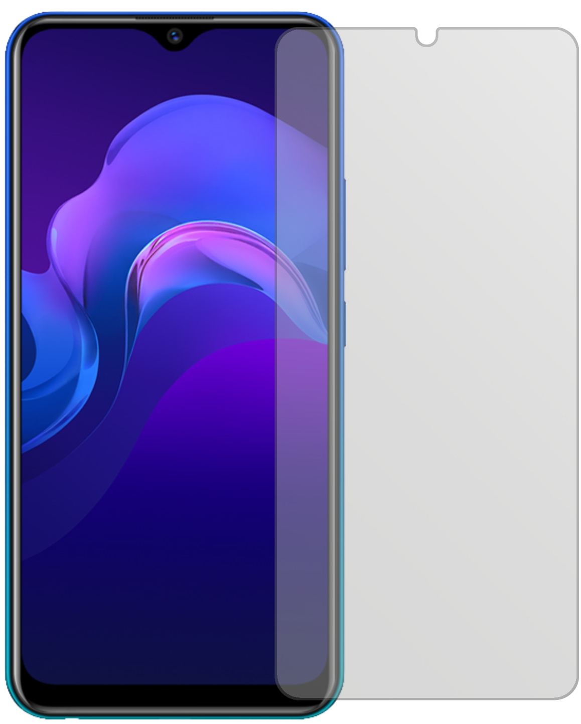 4x Schutzfolie matt für Vivo Y12 Display-Schutzfolie