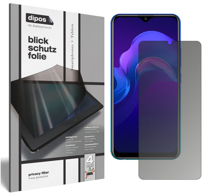 Blickschutzfolie für Vivo Y12 matt Schutzfolie Privacy