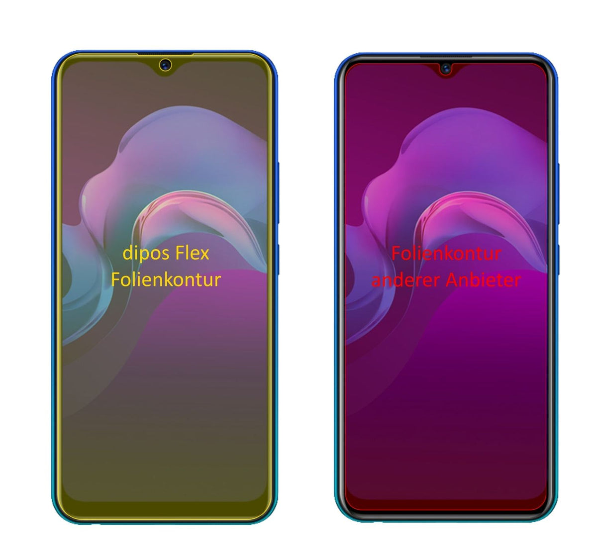 3x 3D Full Cover Schutzfolie für Vivo Y11 (2019)