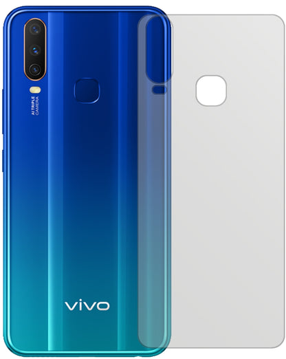 1x Schutzfolie matt für Vivo Y12 Rückseite Display-Schutzfolie