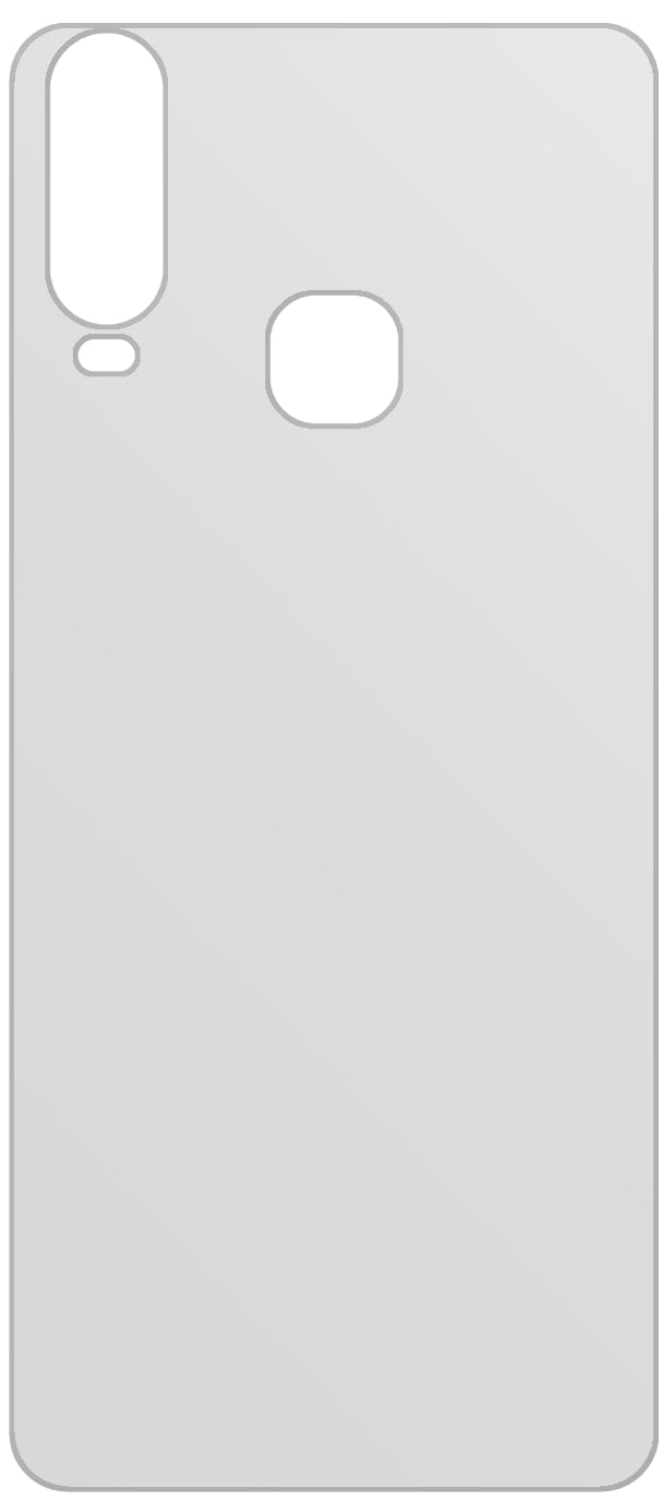 1x Schutzfolie matt für Vivo Y12 Rückseite Display-Schutzfolie