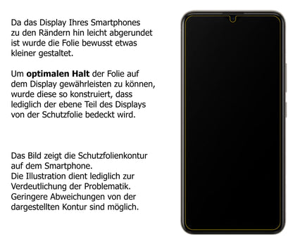 dipos Displayschutz für Vivo U3, mattierte Oberfläche, robuste Festigkeit und perfekte Passform
