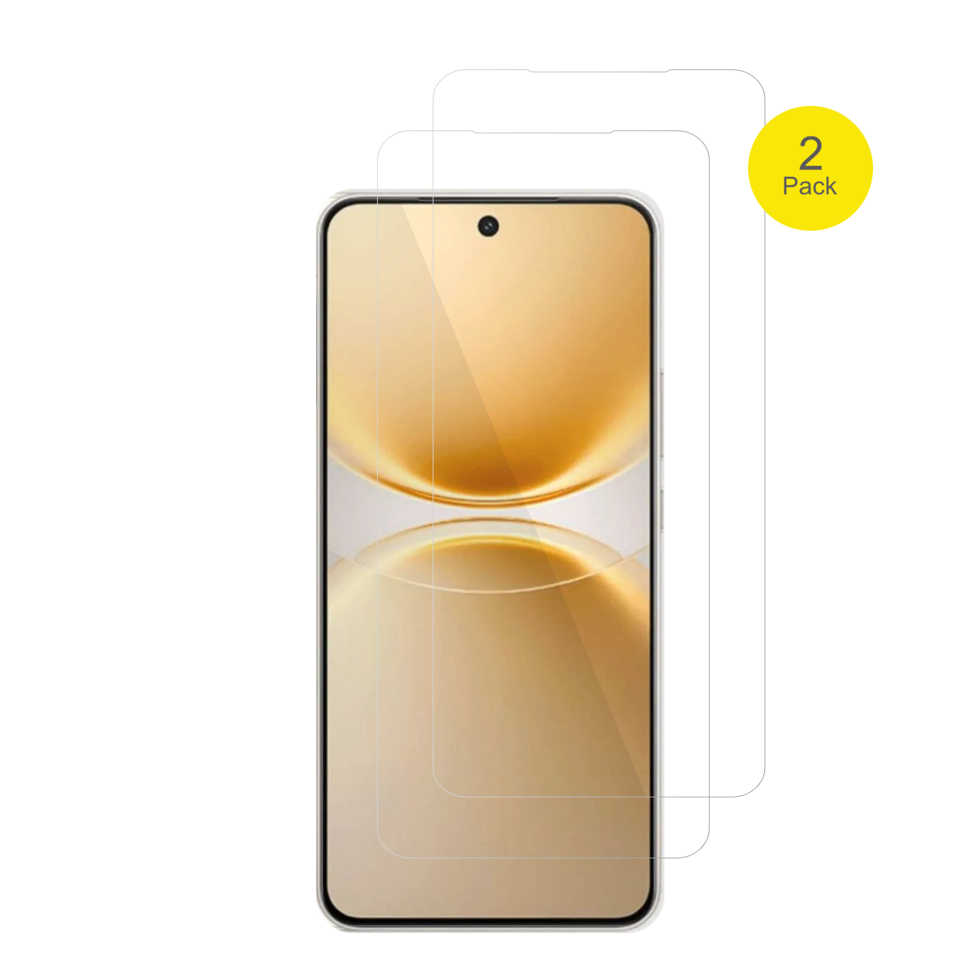 vivoy500 pro mit aufgebrachter dipos Displayschutzfolie, glasklare Darstellung ohne Einschränkungen