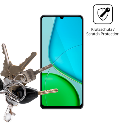 Schutz gegen Kratzer auf dem Vivo Y50s 5G Glas durch Schlüssel oder Ähnliches