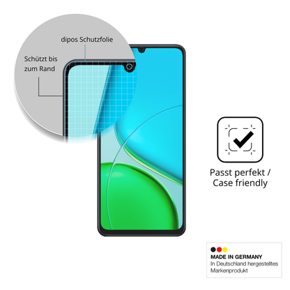 Schutzglasfolie mit optimaler Passform, zur Verwendung mit Hüllen geeignet