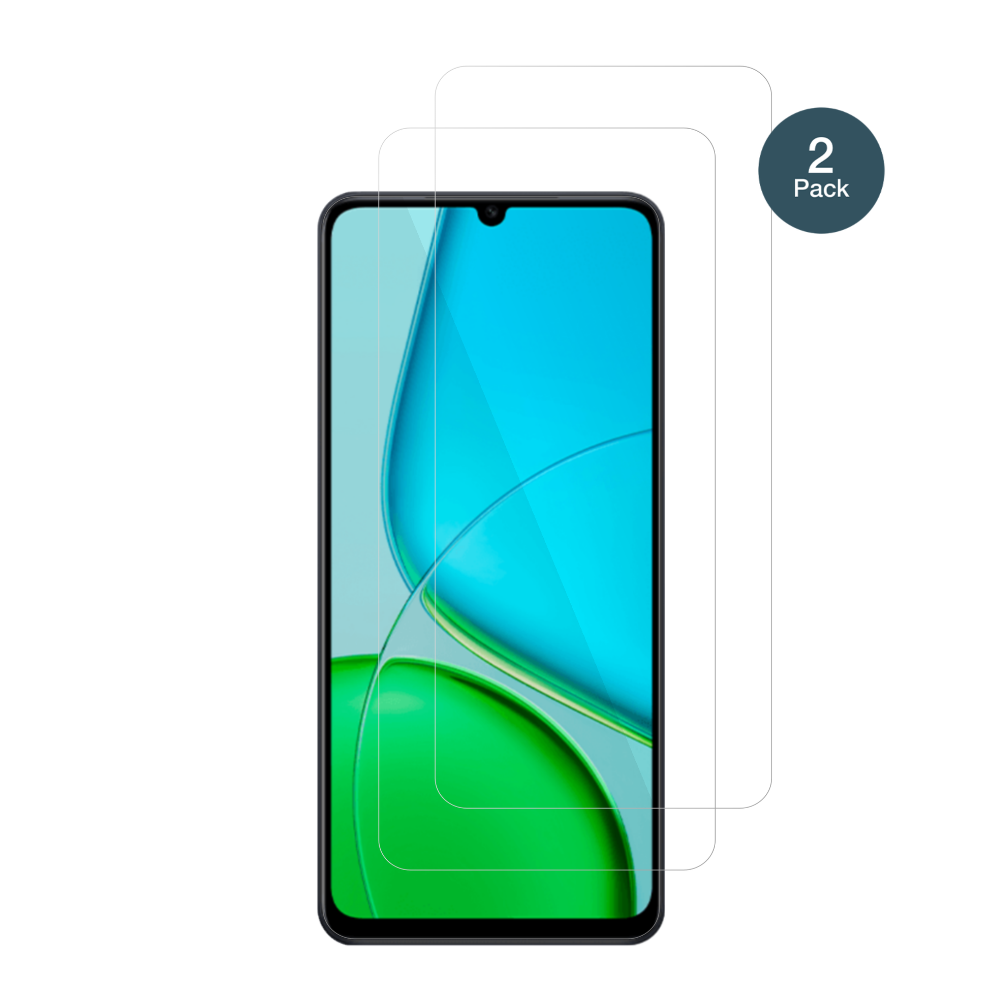 VivoY50s 5G mit aufgebrachter dipos Flex Schutzfolie, glasklare Darstellung ohne Einschränkungen