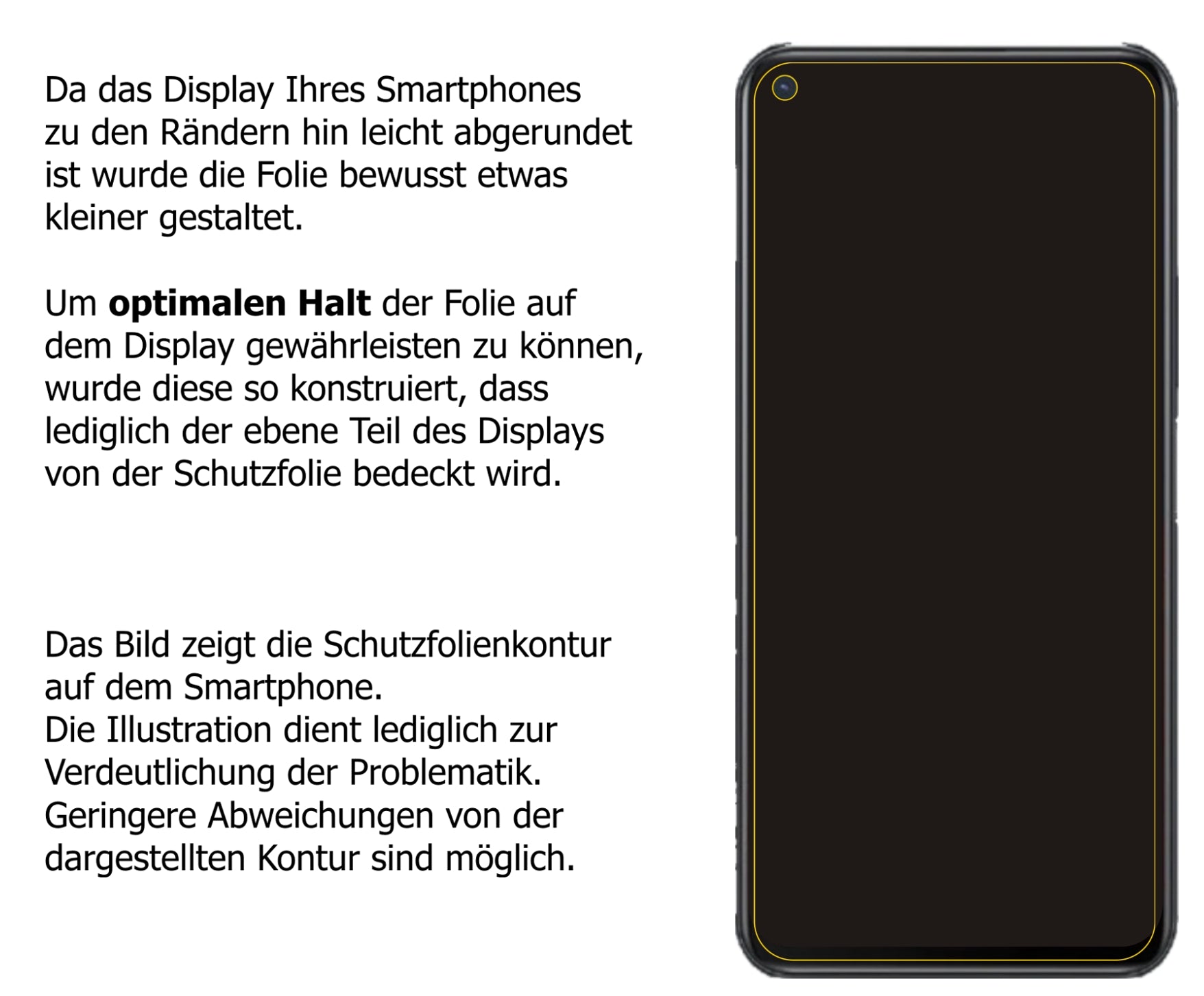 Privatsphäre-Schutz durch Sichtschutz-Folie passend zugeschnitten für vivo Y50t